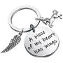 POTIY Horse Memory Gift in Memory of Horse Jewelry A Piece of My Heart Has Wings Pet Pony Mourning Loss Keychain Sympathy Gift Horse Memory Keepsake