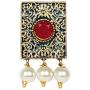 Sansar India Navratna Pendant Indian Necklace Jewelry for Girls and Women 1577
