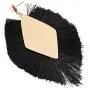 RIAH FASHION Bohemian Silky Thread Tassel Statement Drop Earrings - Geometric Strand Fringe Diamond Fan, Triangle Duster Dangles