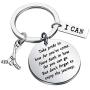 FUSTMW Ice Hockey Keychain Gifts Hockey Team Keychain Hockey Player Inspiration Gifts Ice Hockey Senior Gift for Boys Girls Ice Hockey Gift