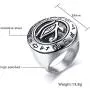 Gungneer Silvertone Mens Stainless Steel Egypt Eye of Horus Ring Symbol of Protection Talisman Amulet Jewelry Gungneer Silvertone Mens Stainless Steel Egypt Eye of Horus Ring Symbol of Protection Talisman Amulet Jewelry