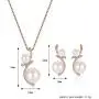 Beauty U Rose Gold Pearl Jewelry Set Women Wedding Earrings and Pendant Necklace Bridal Bridesmaids Jewelry Set Valentines Gift Beauty U Rose Gold Pearl Jewelry Set Women Wedding Earrings and Pendant Necklace Bridal Bridesmaids Jewelry Set Valentines Gift