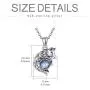 Wolf Pendant Necklace 925 Sterling Silver Moonstone Necklace Wolf Lovers Jewelry for Women Girl Wolf Pendant Necklace 925 Sterling Silver Moonstone Necklace Wolf Lovers Jewelry for Women Girl