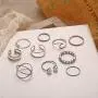10-20 Pcs Vintage Knuckle Stackable Rings Set for Women, Bohemian Gold/Silver Plated Comfort Fit VSCO Wave Joint Finger Rings Gift 10-20 Pcs Vintage Knuckle Stackable Rings Set for Women, Bohemian Gold/Silver Plated Comfort Fit VSCO Wave Joint Finger Rings Gift