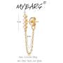 MYEARS Women Gold Stud Earrings 14K Gold Filled Small Boho Minimalist Simple Delicate Hypoallergenic Jewelry Gift