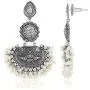Aheli Bollywood Ethnic Oxidised Earrings Dangler Stylish Traditional Indian Fashion Jewelry for Women, Girls