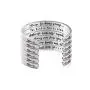 Cathercing Inspirational Bracelet for Women Men Bracelet Cuff Bangle Mantra Quote Engraved Bracelet Encouragement Jewelry for Women (be brave and keep going)