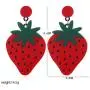 Strawberry Earrings Acrylic Big Drop Dangle Earrings, Cute Fun Fruit Dangle Earrings, Light Fashion Earrings for Women and Girls Strawberry Earrings Acrylic Big Drop Dangle Earrings, Cute Fun Fruit Dangle Earrings, Light Fashion Earrings for Women and Girls