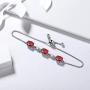 Aurora Tears 925 Sterling Silver 12 Birthstones Necklace/Earring/Ring/Bracelet Women Birthstone Pendant Crystal Fashion Birthday Jewelry
