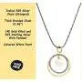 Graduated Circles 925 Sterling Silver 14k Gold Filled and White Pearl Multi Hoops Drop Pendant Graduated Circles 925 Sterling Silver 14k Gold Filled and White Pearl Multi Hoops Drop Pendant