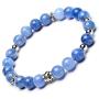 Natural Jade Gemstone Beaded Bracelet, Healing Crystal Quartz for Women and Men
