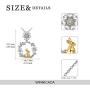 POTOPYY 925 Sterling Silver Animal Pendant Necklace Rabbit/Elephant/Penguin Jewelry Gifts for Women Mother
