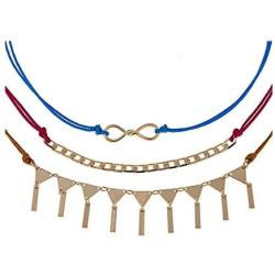 R.J. Graziano ''High and Mighty Set of 3 Choker Necklaces