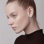 BriLove 925 Sterling Silver Jewelry Faith Hope Love Classic Hoop Cross Large Circle Dangle Earrings for Women Girls