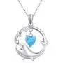 TRISHULA Whale Necklace for Women,925 Sterling Silver Cute Animal Whale Wave Pendant with Blue Zircon Jewelry Whale Lovers Gift for Women Girl Mom Daughter TRISHULA Whale Necklace for Women,925 Sterling Silver Cute Animal Whale Wave Pendant with Blue Zircon Jewelry Whale Lovers Gift for Women Girl Mom Daughter