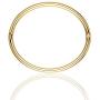 Carffany Polished Round Hinge Tiny Bangle Bracelet 18K Gold Lover Jewelry Valentines Day Wedding Jewelry Gift
