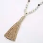 OAIITE 108 Natural Stone Beads Handmade Charm Personalized Stylish Beaded Tassel Necklace (B) OAIITE 108 Natural Stone Beads Handmade Charm Personalized Stylish Beaded Tassel Necklace (B)