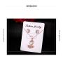 PROTUSTER Vintage Necklace Earring Ring Set Gold Knuckle Ring Stackable Joint Midi Finger Rings Rhinestone Pendant Earrings Hand Jewelry for Women and Teens Girls(Necklaces Earrings Set)