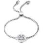 kelistom Life Tree Charm Stainless Steel Bracelet for Women Teen Girls, 18K Gold/Rose Gold/White Gold Plated Adjustable Link Chain Bracelet Gift Friendship