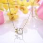 Sllaiss 14K Gold Plated S925 Necklace Koala Bear Heart Pendant Necklace with Austria Crystals Cute Animal Fine Jewelry Gift