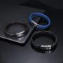 FIBO STEEL Stainless Steel Magnetic Clasp Braided Leather Bracelet for Men Cuff Bracelet 7.5-8.5 inches