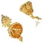 Crunchy Fashion Bollywood Style Traditional Indian Wedding Jewelry Necklace Earring with Maang Tikka Set for Women Girls