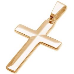 Sterling Silver Diamond Cut Thick Solid Cross Pendant 1.5'' Long Choose Your Color (Fit Upto 6mm Link Chain)