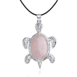 Turtle Crystal gemstone Necklace for women,7 chakra healing stone amethyst necklace girl birthstone jewelry blessing health and longevity. Comes with 18-inch necklace and gift box.