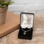 Dicksons Mustard Seed Open Cross Pendant Girls 16 Inch Silver Plated Everyday Necklace in Jewelry Gift Box