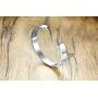 XUANPAI Personalized Stainless Steel Medical Alert Bracelet Cuff Bangle for Women Men,7.7-8 Inches