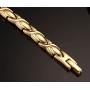 Elegant Titanium Stainless Steel Magnetic Bracelet for Women 8.5'' Adjustable with Free Link Remove Tool
