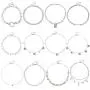 AIDSOTOU 12 Pcs Choker Necklaces Set for Teen Girls Women Bohemian Chain Chokers Gift Pack