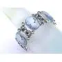 Alilang Stretchy Antique Silvery Tone Clear Crystal Rhinestones Victorian Cameo Lady Bangle Bracelet Alilang Stretchy Antique Silvery Tone Clear Crystal Rhinestones Victorian Cameo Lady Bangle Bracelet