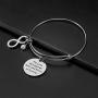 iJuqi Aunt Gift From Niece - Aunt Niece Bracelet, The Love Between An Aunt and Niece Is Forever, Aunt Birthday Gifts, Stainless Steel Aunt Jewelry Gift