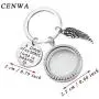 CENWA Memorial Keychain Jewelry Sympathy Gift Photo Frame Keychain A Piece of My Heart Lives in Heaven Loss Jewelry Gift