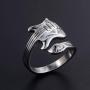 MZC Jewelry Music Guitar Ring Mens Stainless Steel Punk Rock Ring Size 8 to 12