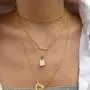 Paperclip Necklace,14K Gold Plated Oval Dainty Choker Chain Link Necklace for Women Girls Paperclip Necklace,14K Gold Plated Oval Dainty Choker Chain Link Necklace for Women Girls
