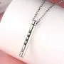 Muyuer Cremation Cylinder Memorial Keepsake Jewelry Stainless Steel urn Pendant Necklace for Ashes