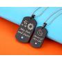 SunnyHouse Jewelry His & Hers Matching Set Couple Pendant Necklace My Sun and Stars Moon of My Life Dog Tag in a Gift Box