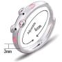 MIXIA Creative Cute Pink Red Pig Rings Popular Lucky Piggy Animal Couple Adjustable Open Ring for Women Jewelry