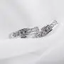 AOBOCO S925 Sterling Silver Cubic Zirconia Huggie Small Hoop Earrings for Women Girls Teens