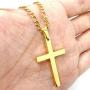 FZTN Jewelry Gold Figaro Link Chain Necklace for Men Women & Teens Boys 18K Gold Plated Stainless Steel Necklace,Fashion Jewelry,Wear Alone or with Pendant,18-26 Inch