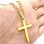 FZTN Jewelry Gold Figaro Link Chain Necklace for Men Women & Teens Boys 18K Gold Plated Stainless Steel Necklace,Fashion Jewelry,Wear Alone or with Pendant,18-26 Inch