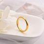 King Will Glory Mens 4mm 6mm 8mm Tungsten Carbide Ring 24k Gold Plated Domed Polished Finish Wedding Band
