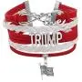 HOLLP Trump 2020 Bracelets for President Trump Infinity Love Bracelet Keep America Great Trump Jewelry Republican Gift For Women Girl