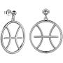 Sterling Silver Zodiac Sign Dangle Drop Earrings Women Girl Leo Pisces Gemini Aries Constellation Stud Earrings Celestial Jewelry Birthday Gift