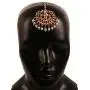 Touchstone Indian Bollywood Stylish Contemporary Designer Jewelry Hand Head Wedding Accessory Kaleera Mangtika in Gold Silver Tone for Women.
