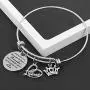liforlove Inspirational Gifts Expandable Bracelet for Women Girl Adjustable Charm Bangle Gift for Teenage Girl Sister Friend Birthday Graduation