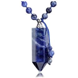 Jovivi Urn Necklace for Ashes Cremation Memorial Keepsake Jewelry Healing Crystal Point Perfume Necklaces for Women