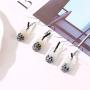 Mountainer 6 Pairs Cute Pearl Milk Tea Dangle Earrings Funny Drop Earrings for Women Girls Valentines Day Gift